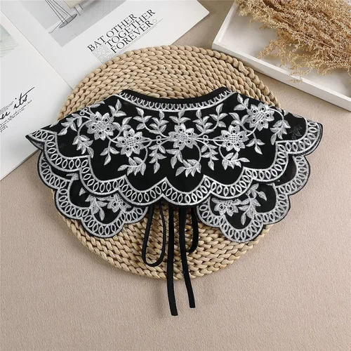 Vista 2 de SUZALA Blusa desmontable con cuello falso para mujeres, adolescentes y niñas
