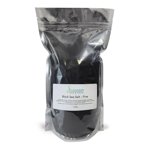 Vista 12 de Sal marina negra hawaiana 100% natural orgánica Gran sal de acabado gourmet y perfecta para cosméticos profesionales de piel, cabello y baño