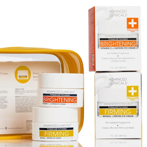 Vista 11 de Advanced Clinicals Bálsamo para Ojos con Vitamina C + Cafeína Crema Hidratante Facial Crema para Debajo de los Ojos para Mejorar la Apariencia
