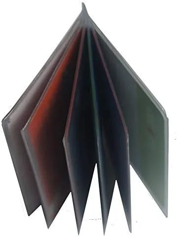 Vista 2 de Vinilo resistente de 6 páginas para billetera plegable o triple (juego de 2), Gris, Billetera plegable
