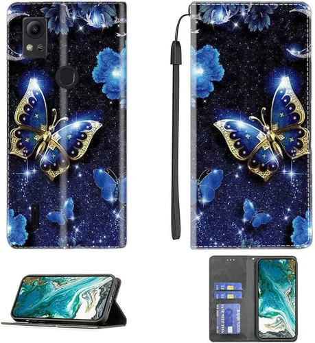 Vista 57 de Aroepurt Funda para UMIDIGI G1 Plus compatible con UMIDIGI G1 Plus Funda para teléfono Funda de piel sintética con función atril magnética CPT15