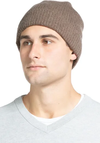 Vista 19 de Fishers Finery Sombrero con puños acanalados de cachemira 100% pura para hombre; ultra felpa