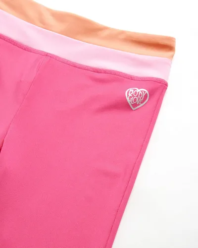 Vista 6 de Body Glove Conjunto de pantalones cortos activos para niña, camiseta de 4 piezas, camiseta sin mangas, pantalones cortos de ciclismo con leggings