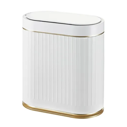 Vista 11 de SYNCVIBE Basurero de baño con tapa, cubo de basura automático con sensor de 2 galones, cubo de basura inteligente de 7.5 litros, sensor