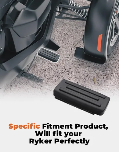 Vista 6 de KEMIMOTO Pedal de Freno Compatible con Can-Am Ryker 600, 900, Sport, Edición Rally, Reposapiés de Freno Extendido de Pedal de Gran