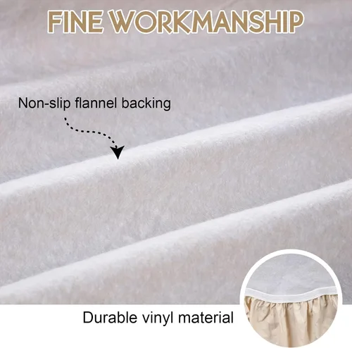 Vista 3 de Funda de mantel ajustable de 3 piezas para mesa de pícnic y bancos, para mesa de 6 pies, 30 x 72 pulgadas, vinilo con bordes elásticos ajustables