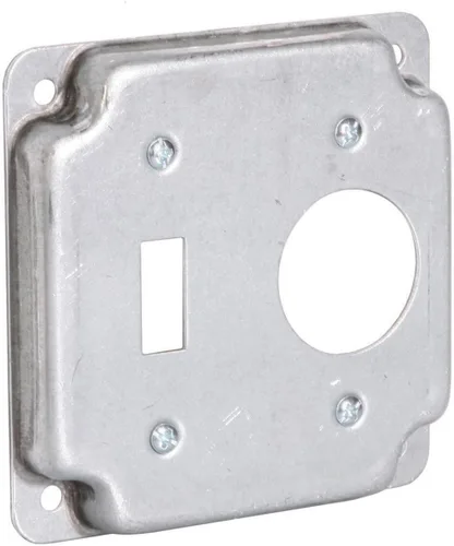 Vista 18 de Hubbell-Raco 800C 1 Toggle - Cubierta de trabajo cuadrada expuesta de 4 pulgadas
