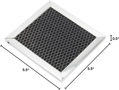 Vista 5 de Whirlpool 8206230A Filtro de carbón original OEM para microondas sobre el rango - Sustituye 8206230, 8206230ARP