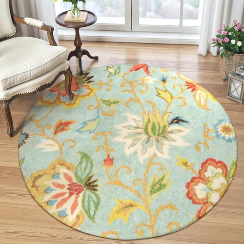 Vista 22 de Lahome - Tapete floral con estampado de cachemira, lavable, antideslizante, pequeño, anti-manchas, suave, para baño, entrada, dormitorio, Negro