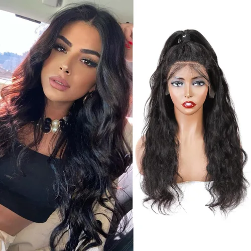Vista 25 de Cabello humano ondulado con cierre frontal de encaje HD 4 x 4, cierre de encaje con cabello de bebé, cabello humano 100% virgen brasileño