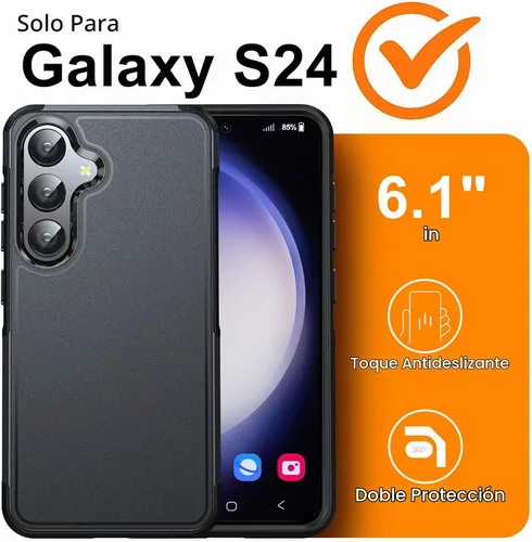Vista 2 de Oterkin Funda para Galaxy S24, [Protección de Grado Militar de 10 Pies] Funda para Galaxy S24 [A Prueba de Golpes][Resistente a Caídas de Uso