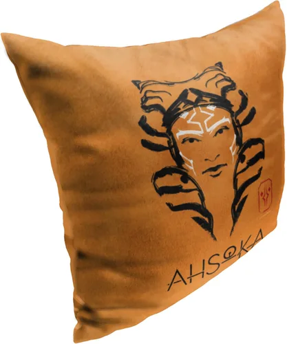 Vista 2 de Northwest Almohada Star Wars, 18 x 18 pulgadas, pincelada Ahsoka