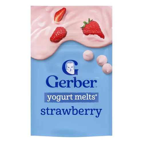 Vista 18 de Gerber Paquete variado de aperitivos de yogur para derretir etapa 3, paquete de 8