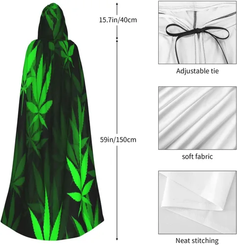 Vista 5 de Galaxy Space - Capa unisex con capucha de longitud completa para fiesta de Halloween, vampiros, capa para adultos