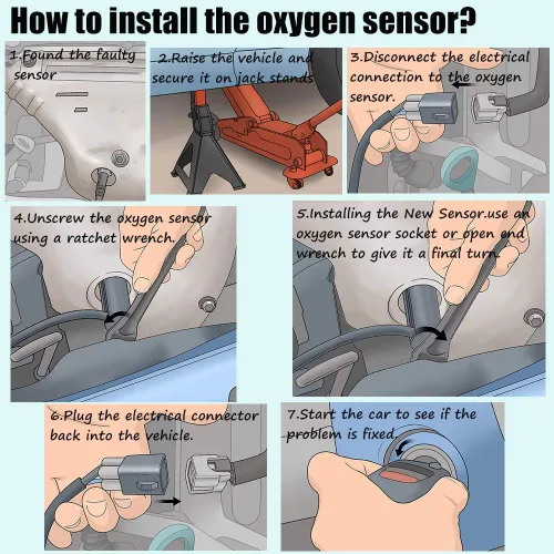 Vista 6 de JESBEN Reemplazo del sensor Lambda del sensor de oxígeno para Zafira B Vectra C 1,6 55561635