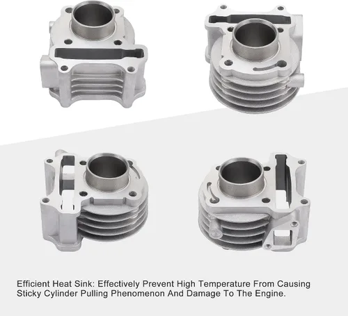 Vista 4 de GOOFIT Kit de cilindros para scooter de 4 tiempos GY6 49cc 50cc ATV Scooter 1.535 in Bore