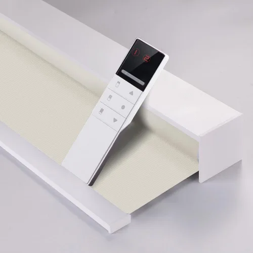 Vista 28 de Zshine Persianas opacas motorizadas con ancho personalizado (23-95 pulgadas), persianas enrollables inalámbricas y recargables con control remoto