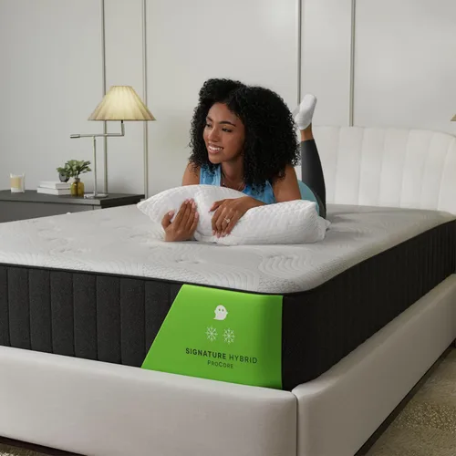 Vista 7 de GhostBed Signature Hybrid - Colchón individual de 12 pulgadas, espuma viscoelástica refrescante y cama híbrida de resortes interiores, comodidad