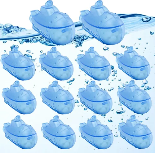Vista 8 de puxyblue Paquete de 14 humidificadores de tanque limpiador azul pequeño submarino apto para la mayoría de humidificadores y peceras, purifica