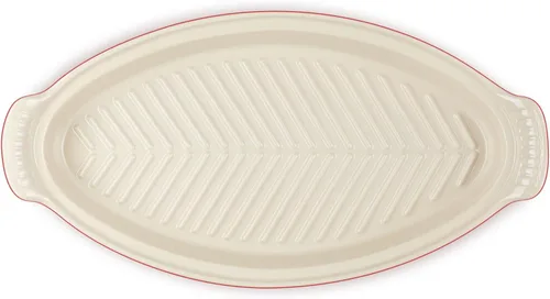 Vista 3 de Le Creuset - Horno para pescado Heritage, cerámica, 1,6 L, rojo
