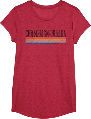 Vista 77 de clásico 1980s estilo champaign-urbana Illinois T Shirt, hombre 2XL, Blanco