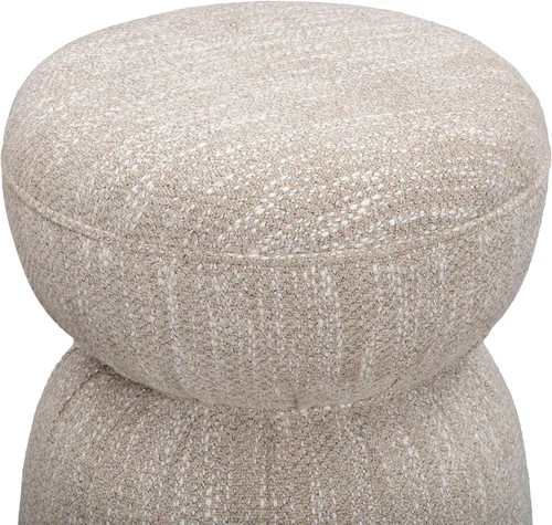 Vista 3 de Tov Furniture Tomlin - Otomana acanalada para juegos beige