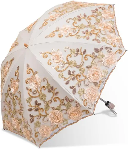 Vista 62 de Honeystore - Parasoles de encaje de flores para fiesta de boda, paraguas nupcial de encaje