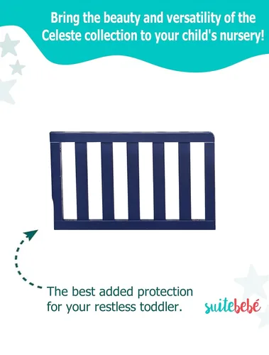 Vista 3 de Suite Bebe - Riel de protección Celeste para niños pequeños - Azul Marino