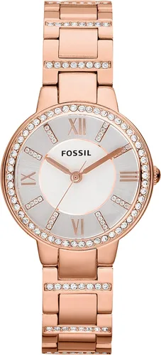 Vista 2 de Fossil Virginia - Reloj de cuarzo de acero inoxidable con detalles de cristal para mujer, Virginia - ES3282