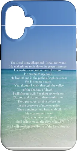 Vista 23 de Psalm 23 Beautiful Christian Beach - Funda para iPhone 17