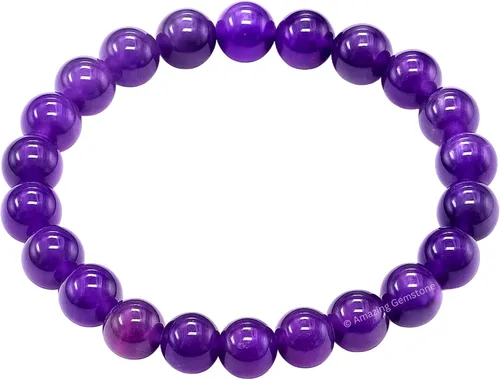 Vista 484 de Amazing Gemstone Crystal Bracelet for Women Men's Gifts - Protection Healing Crystal Bracelet - 8mm Gemstone Beaded Stretchable Bracelet Pulseras