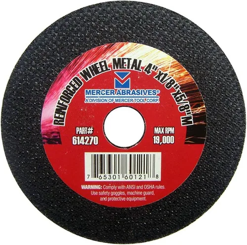 Vista 3 de Mercer Industries 613060-Ruedas de corte de metal de 3" x 1/16" x 1/4" (paquete de 100)