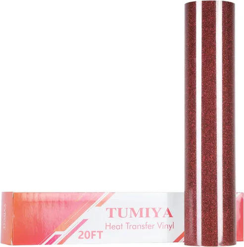 Vista 28 de TUMIYA - Rollo de vinilo para transferencia de calor (100.1 x 14.8 ft, vinilo adhesivo brillante HTV (rosa)