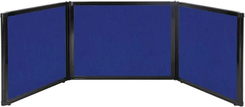 Vista 10 de Versare Pantalla plegable de mesa Partición de 3 paneles Divisor de espacio de trabajo portátil ligero Negro 78 x 24 pulgadas