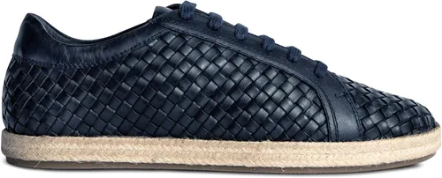 Vista 2 de Carlos Santana Gabor - Zapatillas de piel entrelazadas para hombre
