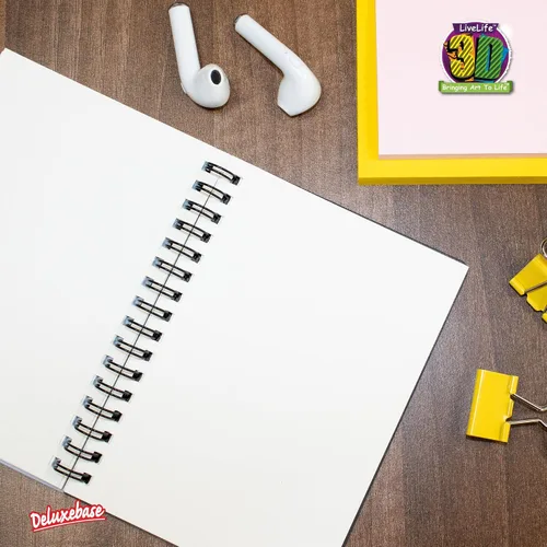 Vista 16 de 3D LiveLife Jotter - Our Solar System from Deluxebase. Lenticular 3D Space 6x4 Spiral Notebook with plain recycled paper pages. Artwork licensed