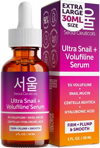 Vista 10 de SeoulCeuticals Korean Skin Care - Suero de mucina de caracol 97.5% - K Beauty Skincare Anti Arrugas Cica Night Serum Ácido Hialurónico para la cara