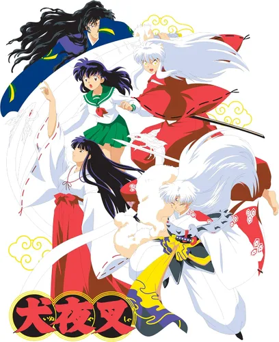 Vista 2 de Isaac Morris Limited Inuyasha Retro Group Shot - Sudadera con capucha para hombre y mujer