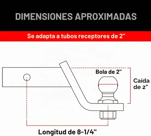 Vista 5 de ROAD DAWG ATRLY2003D Montura de enganche de remolque Torin y bola: Capacidad de 6,000 lb