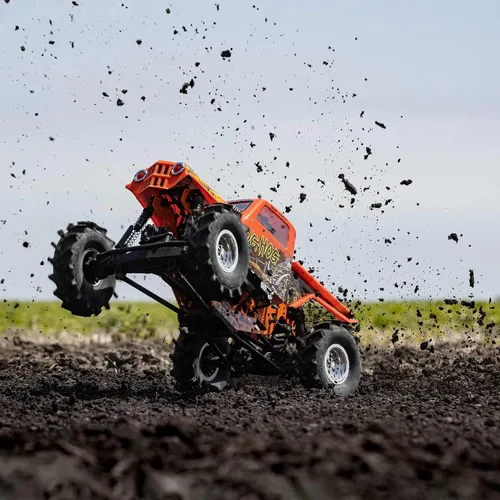 Vista 4 de Losi RC Crawler LMT 4 ruedas de eje sólido Mega Truck sin escobillas RTR Baterías y cargador no incluido Bog Hog LOS04024T2