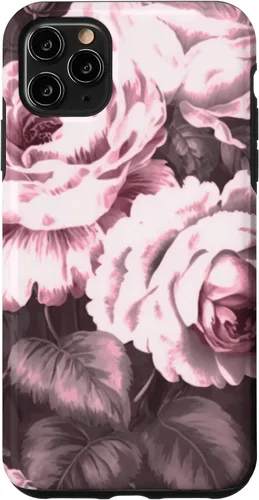 Vista 13 de iPhone 16 Vintage Classic Rose Flower Pattern in Pink Case