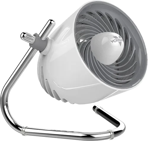 Vista 9 de Vornado Pivot - Ventilador de circulación de aire personal, 6 pulgadas, ventilador de viaje portátil silencioso, 3 velocidades, champán