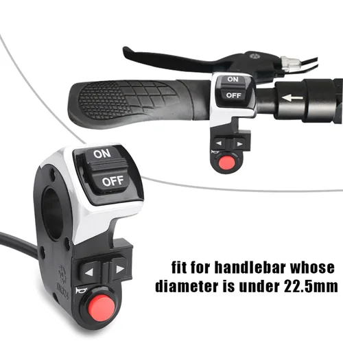 Vista 9 de Demeras 3 en 1 lámpara de bicicleta eléctrica cuerno Ebike lámpara interruptor bicicleta cuerno con lámpara frontal manillar para ciclismo