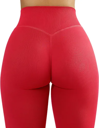Vista 3 de MOOSLOVER - Leggings de entrenamiento levanta glúteos sin costuras, de cintura alta para mujer. Pantalones para yoga ajustados de compresión