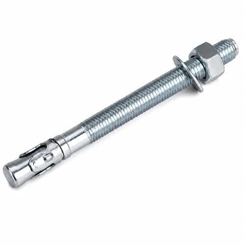 Vista 28 de Anclaje de cuña de 1/2" x 2-3/4", solo para cemento y hormigón, tornillos de acero al carbono galvanizados y pernos de retraso (10 unidades)