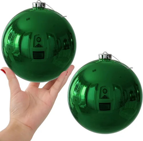 Vista 216 de Esferas pequeñas de Navidad de bronce y dorado de 1.6 pulgadas, adornos para decoración de árbol de Navidad, bolas colgantes inastillables