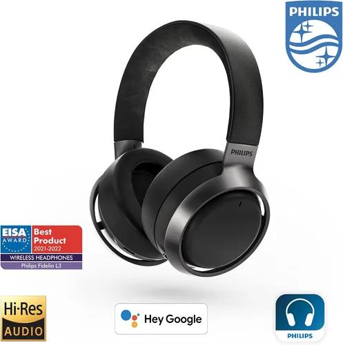 Vista 9 de Philips Fidelio L3 - Auriculares inalámbricos con cancelación activa de ruido Pro+ (ANC) y conexión Bluetooth multipunto