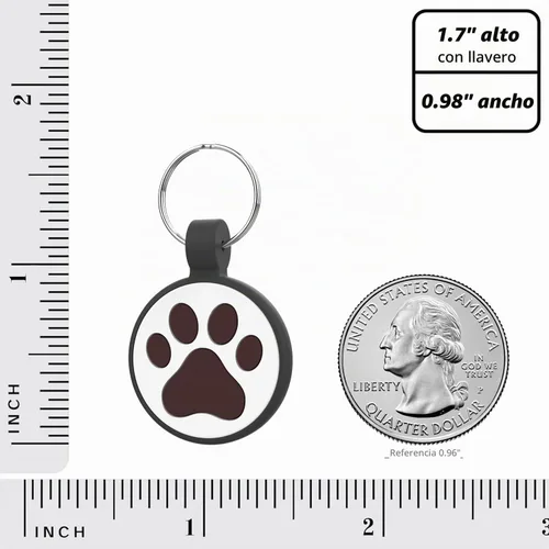 Vista 5 de Etiqueta para gatos con código QR, página de perfil en línea de mascota modificable, múltiples contactos de emergencia, silicona silenciosa, ligera