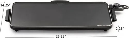 Vista 5 de Presto 22" eléctrico Slimline Griddle, 22", Negro