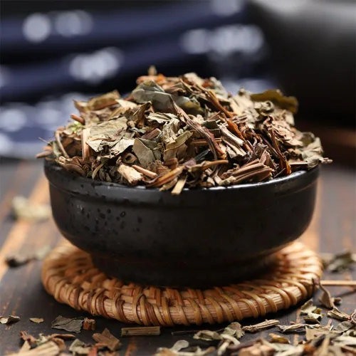 Vista 5 de Houttuynia Cordata (Dokudami/Yuxingcao/) Hojas sueltas secas, 16 oz